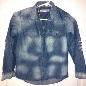VINTAGE HAVANA Denim Shirt Size Small